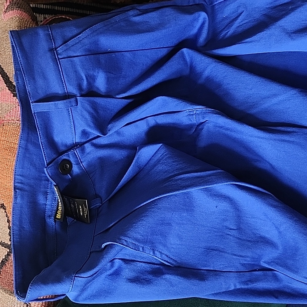 Nooworks Blue High Waist Trousers Medium